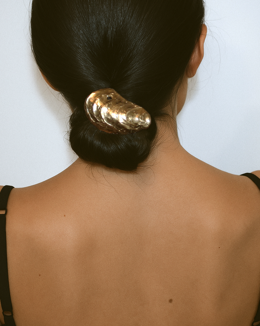 Oyster Shell Hair Tie